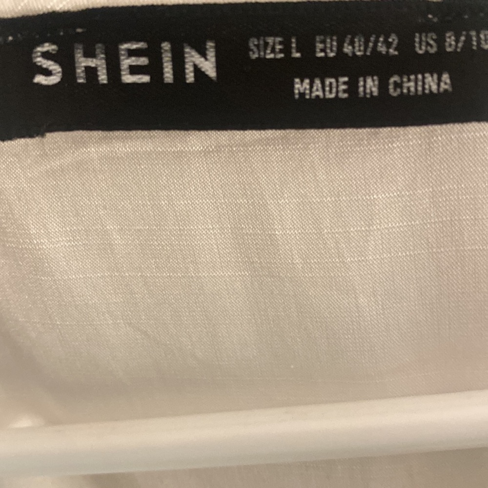 Shein White long sleeved mini dress - Picture 6 of 6